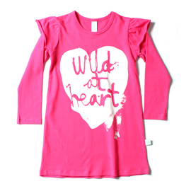 Minti Luxe Dress Wild at Heart Hot Pink